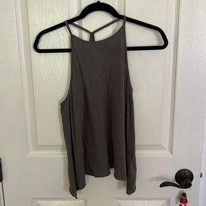 Dark Gray High Neck Tank